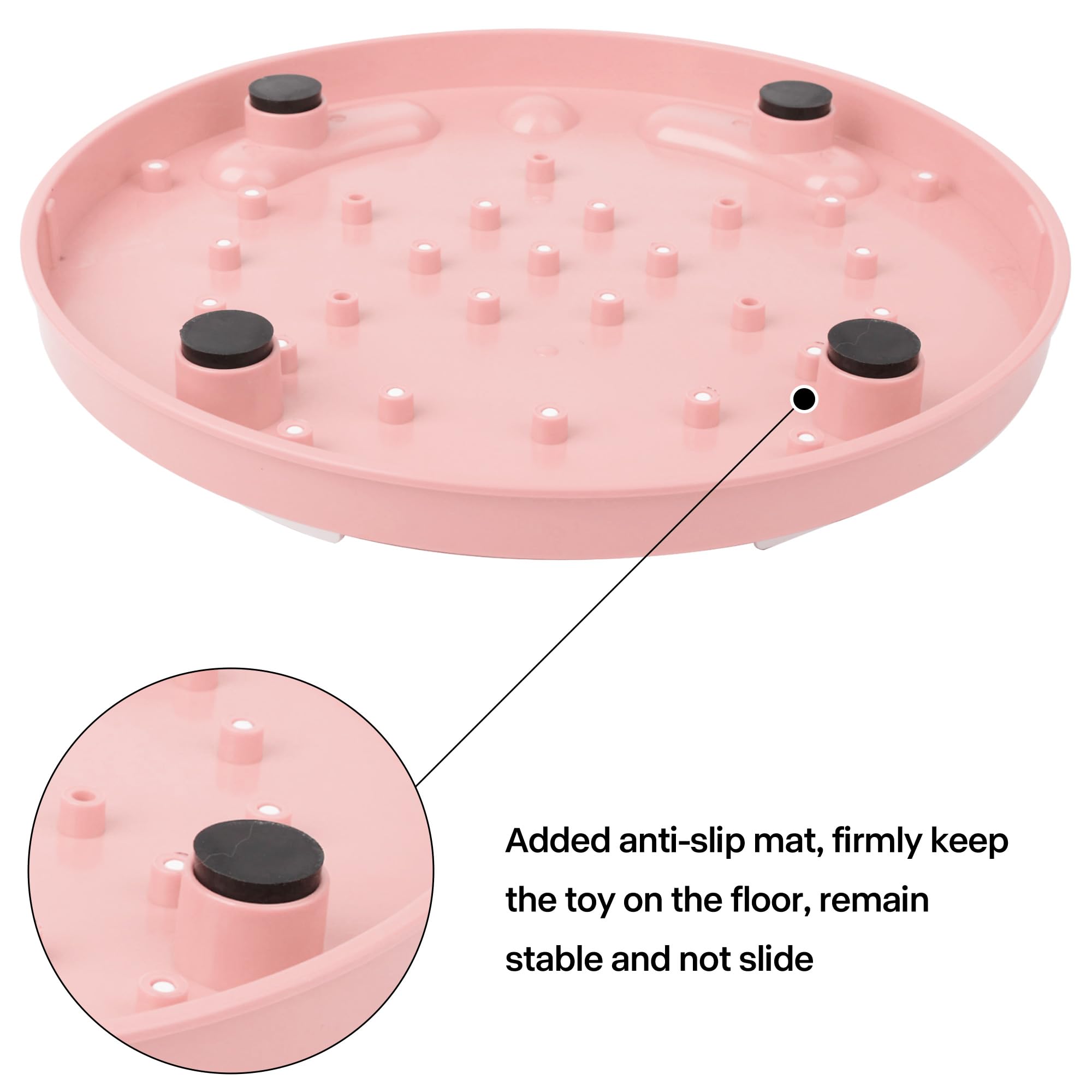 Pet Prime Alimentador de rompecabezas interactivo para gatos, juguetes de enriquecimiento para gatos de interior, alimentador lento, dispensador de rompecabezas de comida para gatos, juguete de