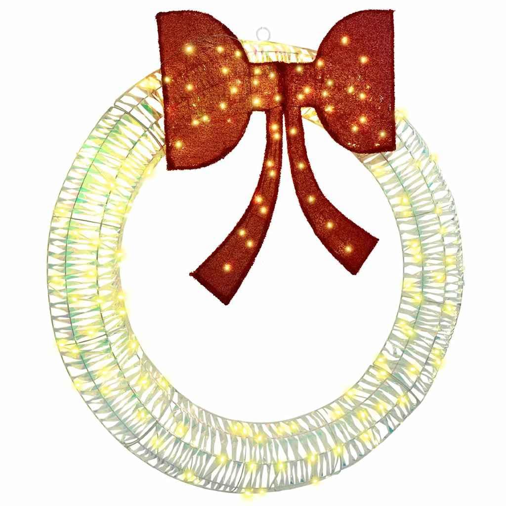 Ghirlanda con 150 LED bianco caldo 120 cm PET, luminosa decorazione pasquale illuminata, decorazione da tavolo e porta, elegante decorazione primaverile