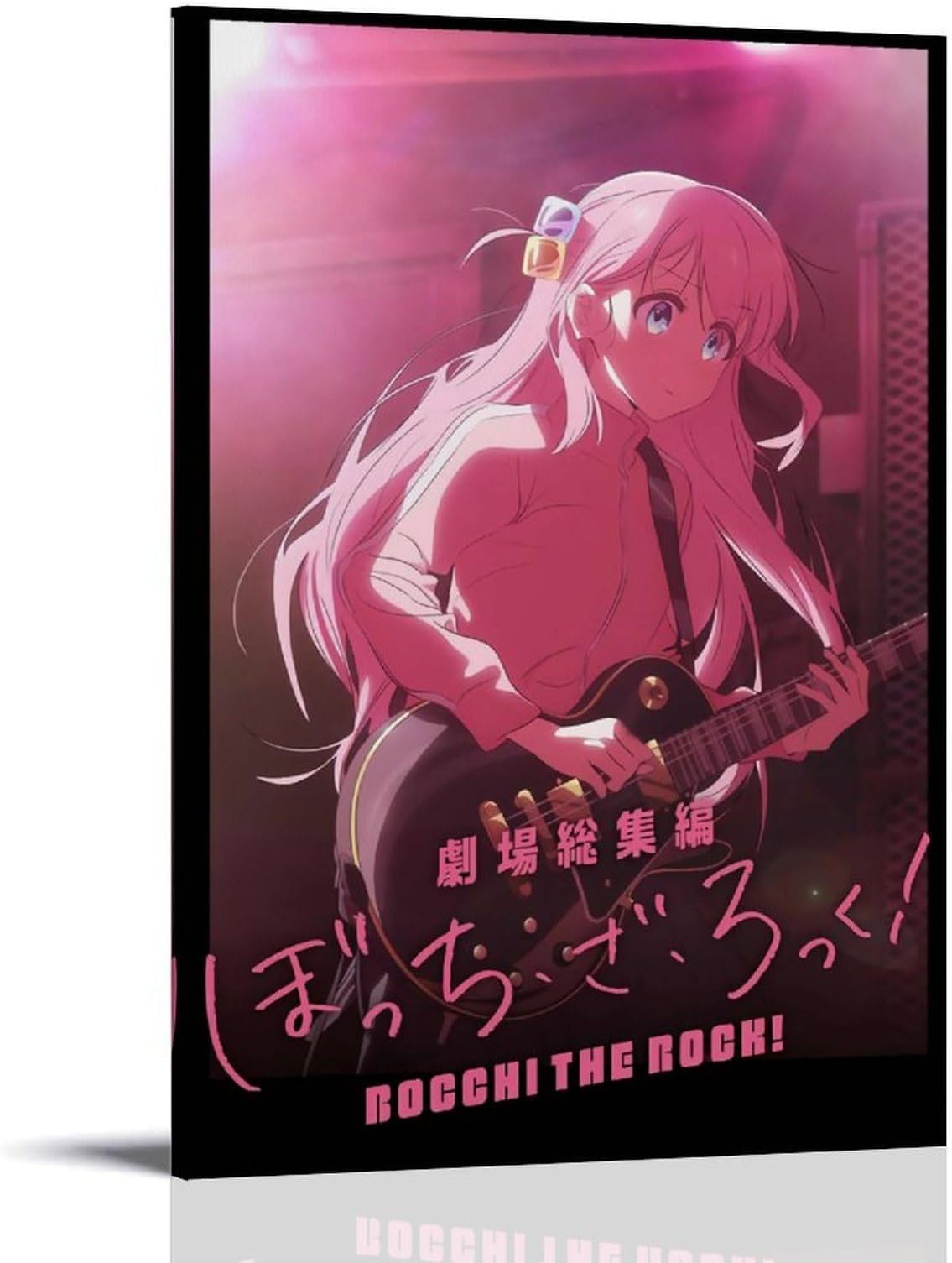 HUYTRGRBRT Bocchi The Rock! Anime Poster Wall Art Decorative Canvas Cover Modern Art Painting for Living Room 12x18inch(30x45cm) Frame-style