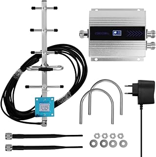 Pruie Lcd gsm900mhz amplificador de sinal de telefone celular de extremidade dupla amplificador de sinal repetidor de sinal de telefone celular conjunto com antena yagi