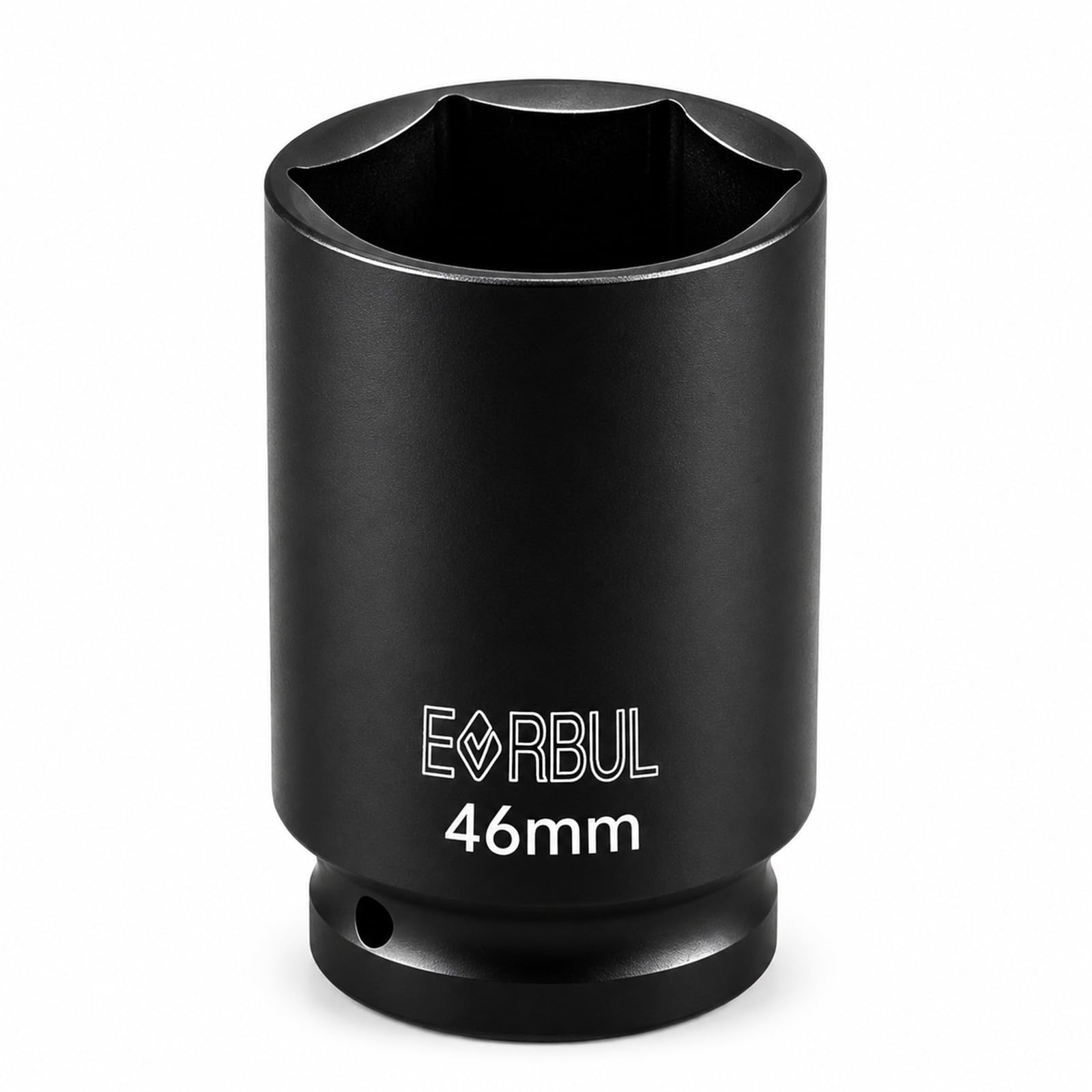 EVRBUL 1/2" Drive 46 mm Extra Deep Impact Socket Heavy Duty 6 Point Design Heat-Treated for Automotive Truck and Heavy Equipment Repair
