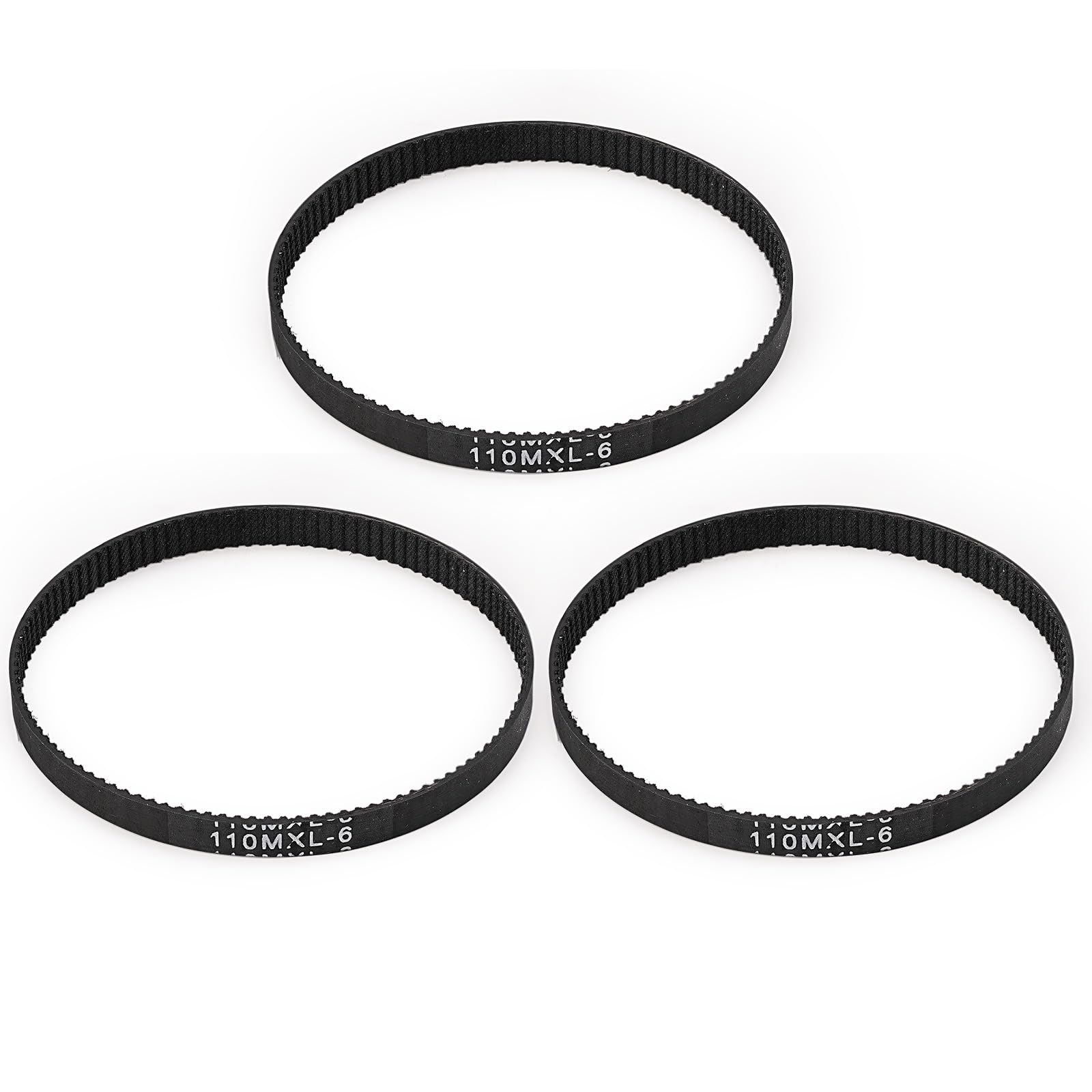SI FANG Replacement Drive Belts - 110MXL-6 for Mini Table Cut-off Saw, Miter Saw Accessory (3Pcs)