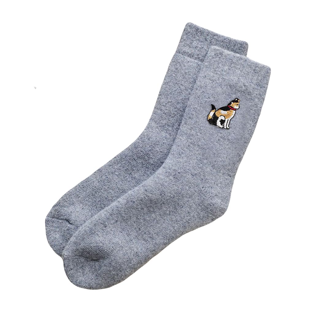 Sweet William Designs Tortoiseshell Cat Embroidered Wool Socks