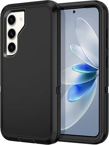 Hucasok Funda compatible con Samsung Galaxy S23 a prueba de golpes, resistente, protección de cuerpo completo, resistente al polvo y caídas, funda