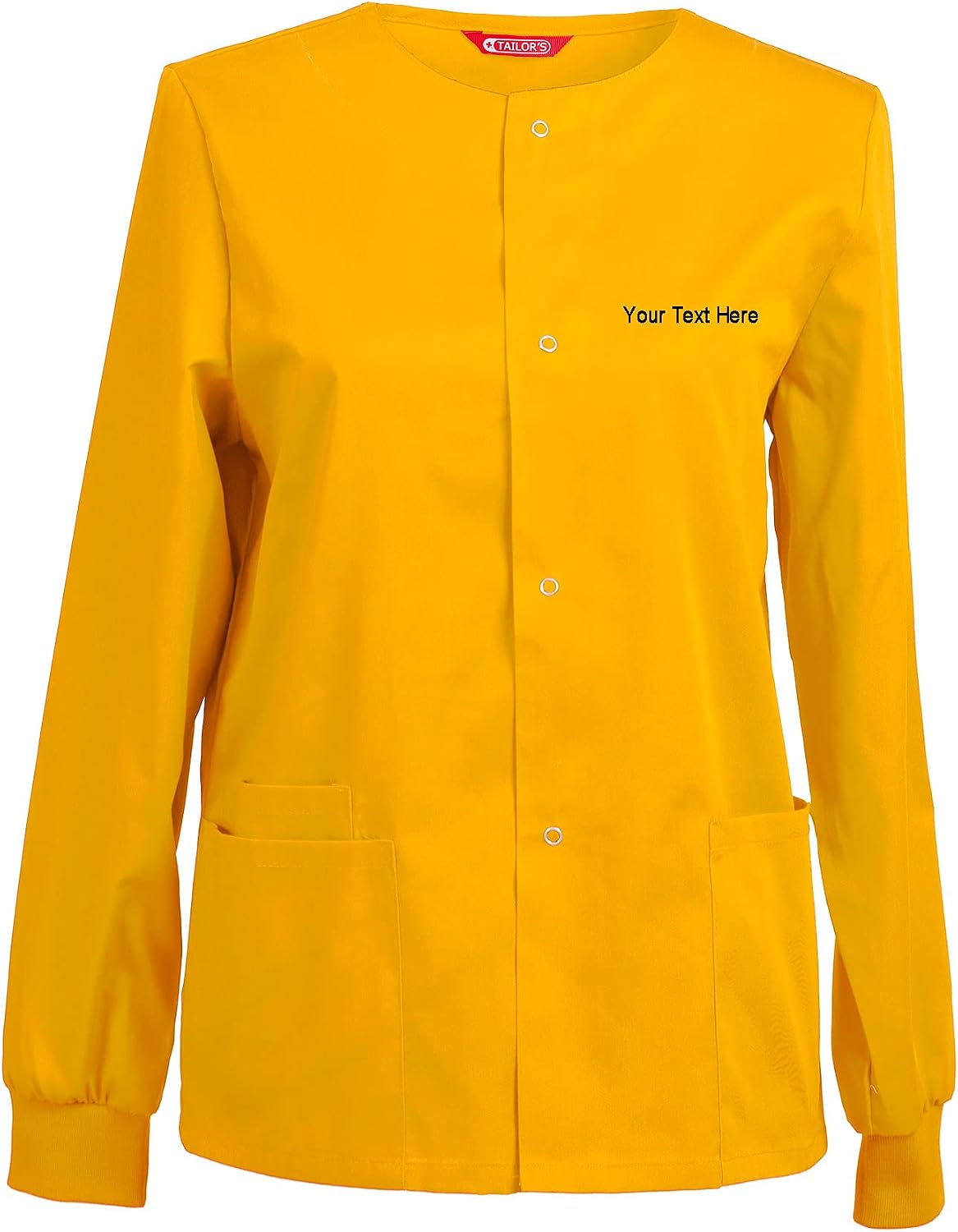 Scrub Jacket Workwear Snap Front 