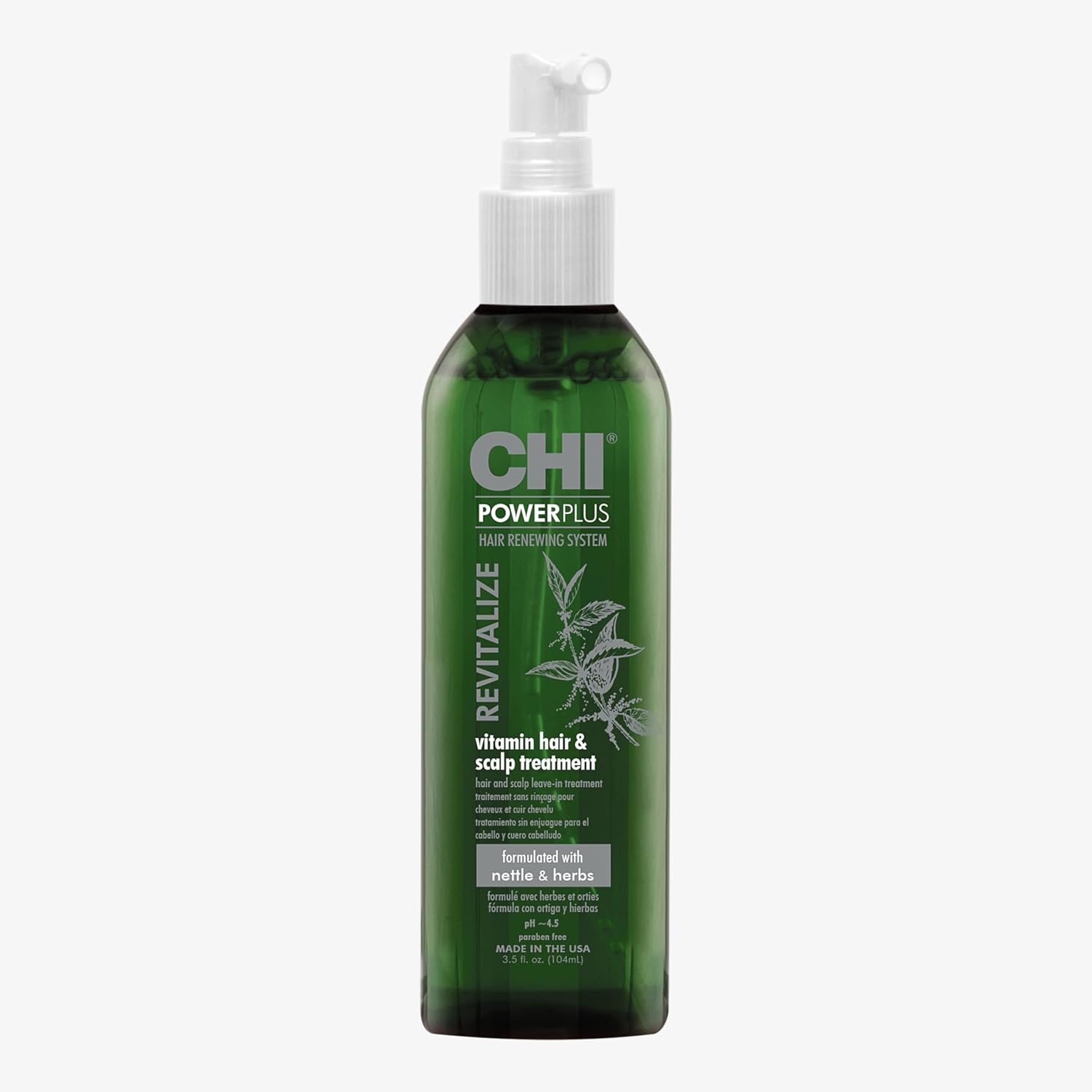 CHI PowerPlus Revitalizing Hair Treatment, Relieves Tightness & Dryness, Made With Botanicals & Vitamins to Nourish, Balance & Stimulate Scalp, 3 Oz