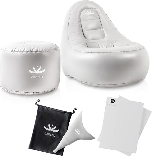 Cimcru Silla inflable BBL  con cirugía BBL y kit de recuperación Lipo 360  Orinal portátil con estuche y 1 paquete de 2 espumas Lipo  Silla BBL