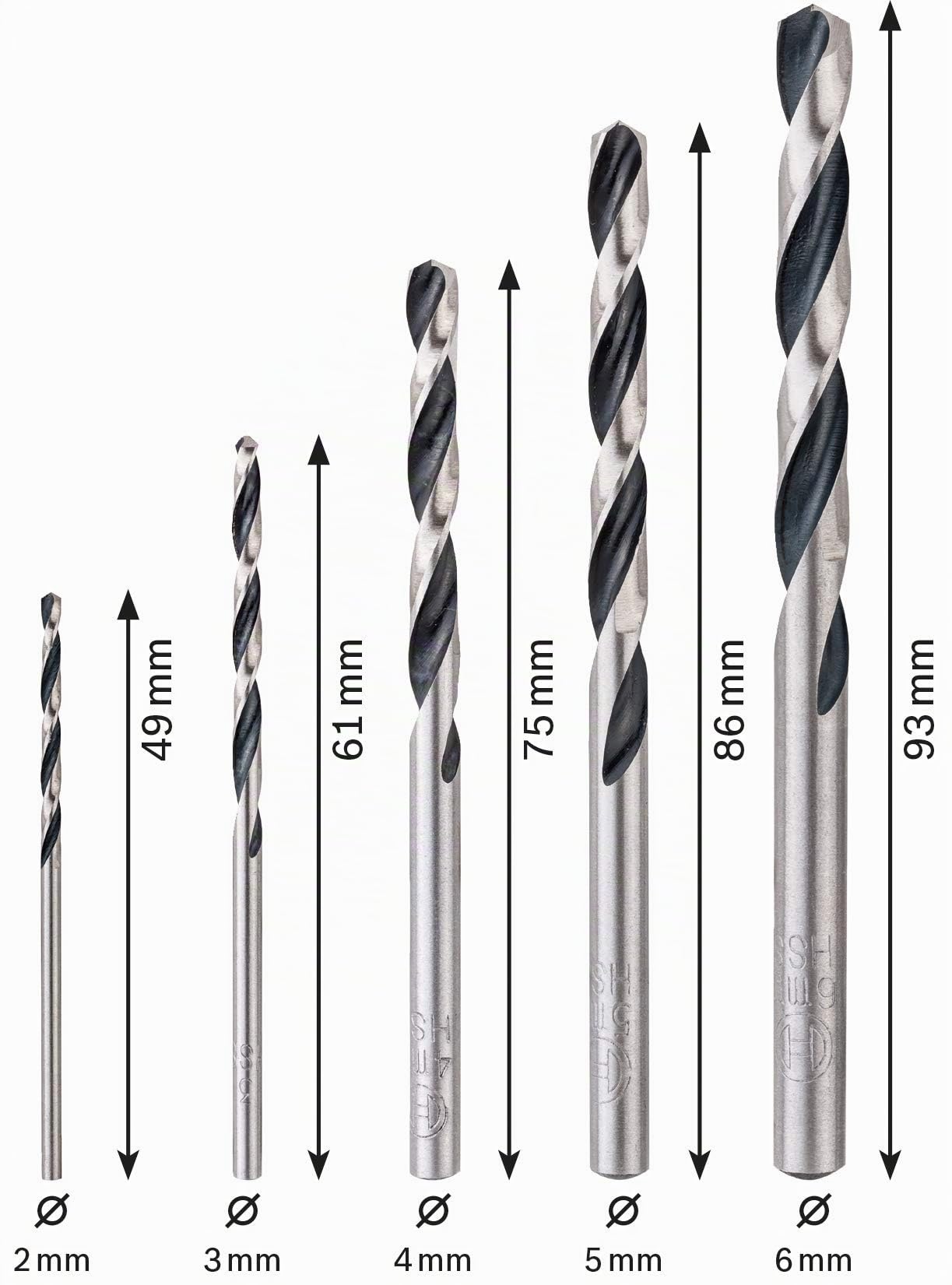 Bosch Professional 260925C137 Set De 5 Brocas Helicoidales Hss Metal And Wood Para Metal Y Madera, Accesorio De Taladro