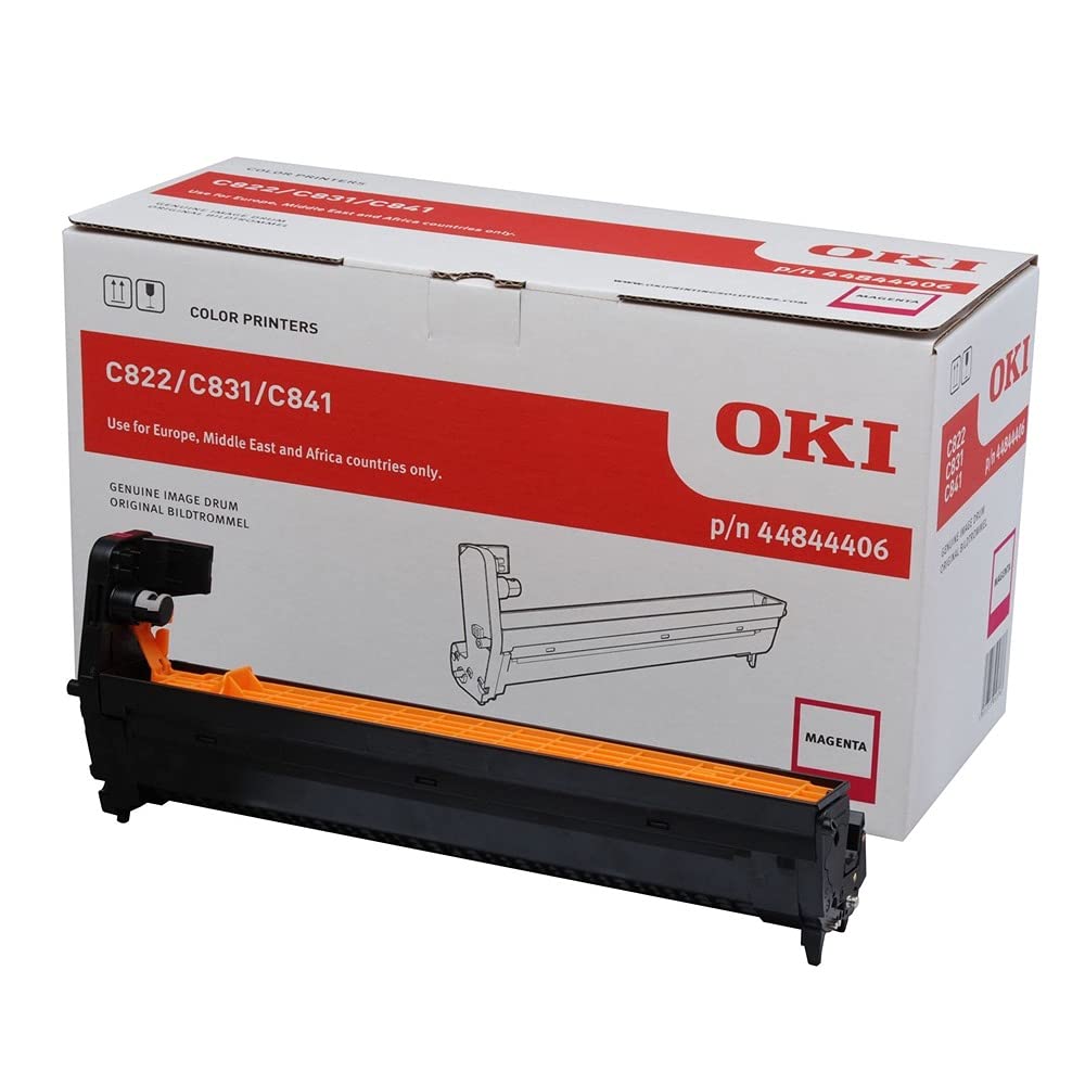ECOPRO - Tambour d'origine pour les imprimantes OKI C823 C833 C843 - Magenta - de 30 000 pages A4 - Cod 46438002