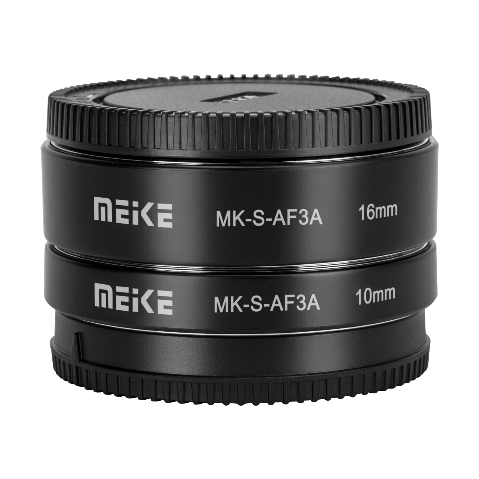 Meike MK-S-AF3A Anello adattatore per tubo di prolunga macro con messa a fuoco automatica in metallo (10 mm+16 mm) per Sony Mirrorless E-Mount A5000 A5100 A6000 A6300 A6500 A6400 A6600 A6100 A6600 A9