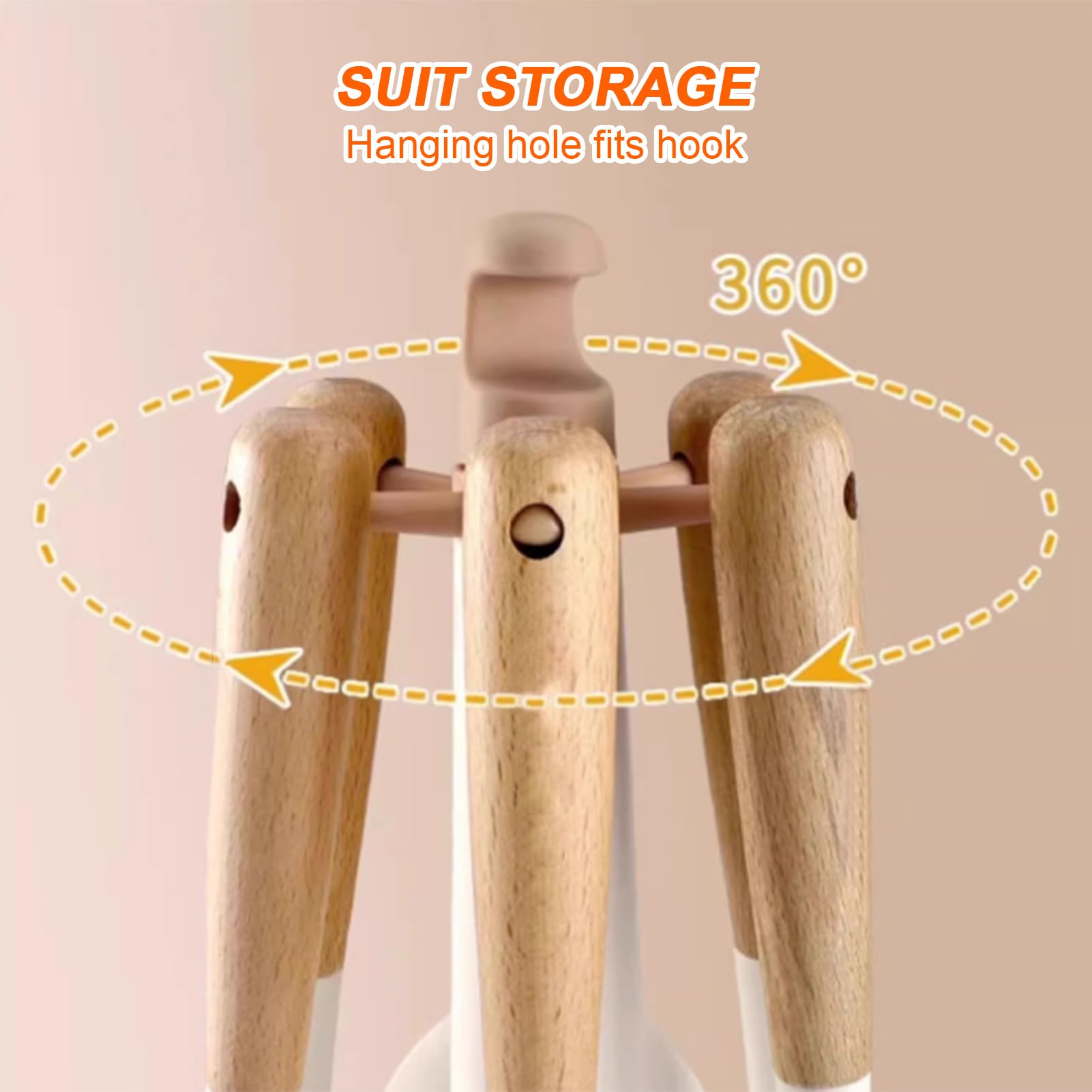 Set espátulas cocina Silicona Antiadherente Resistente Al Calor | Set Utensilios Cocina Accesorios de Alimenticio para Mezclar, Hornear, Freír, Servir, Preparar, y Exterior