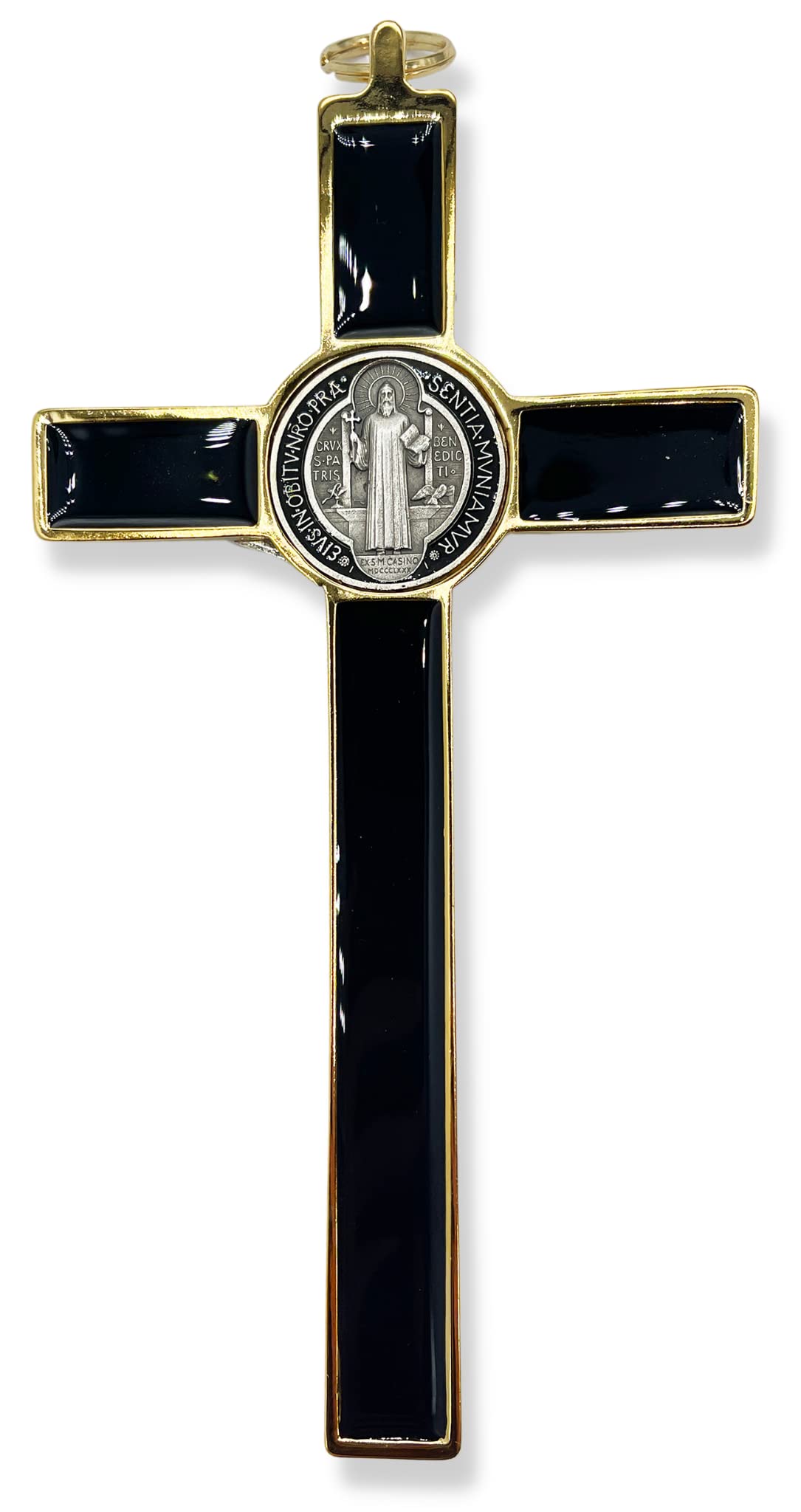 Amazon.com: Caritas et Fides 8 Inch St Benedict Crucifix Black