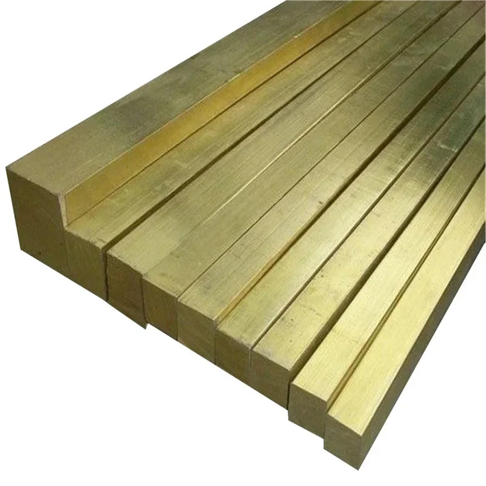 Barra piatta in ottone, lunghezza 500 mm, asta quadrata, 3 mm-20 mm(10x10mm 2Pcs)