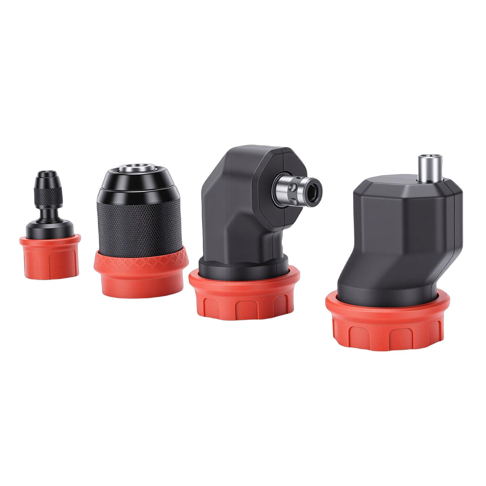 Trapano Senza Chiave Chuck, Adattatore Cacciavite Rapido Da 6,35mm Con Serraggio Automatico Da 4 Pezzi Strumento Di Conversione Compatibile Con Gambo Esagonale Da 1/4 Di