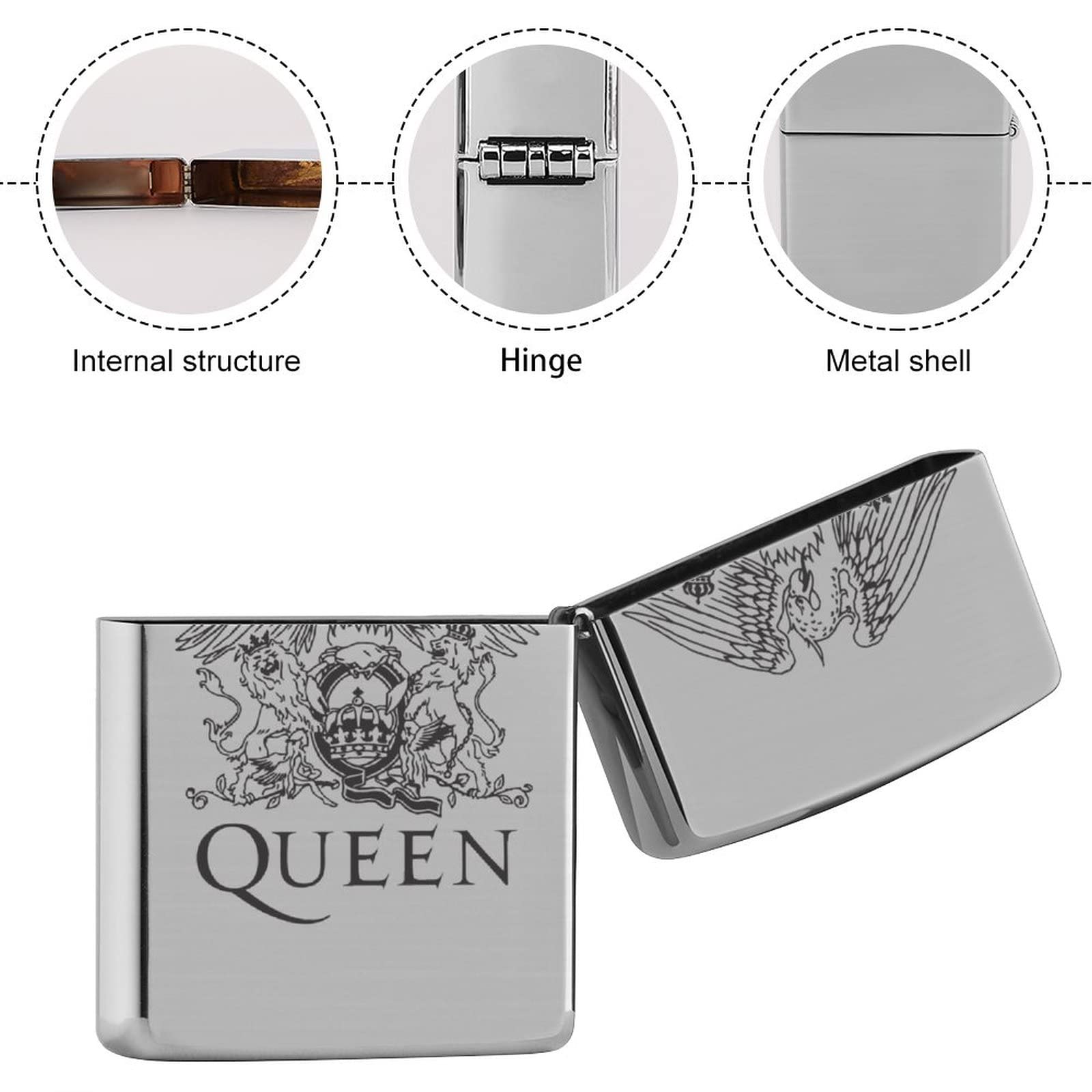 Amazon.co.jp: ジッポライター兼用ケース Queen クイーン ZIPPO兼用