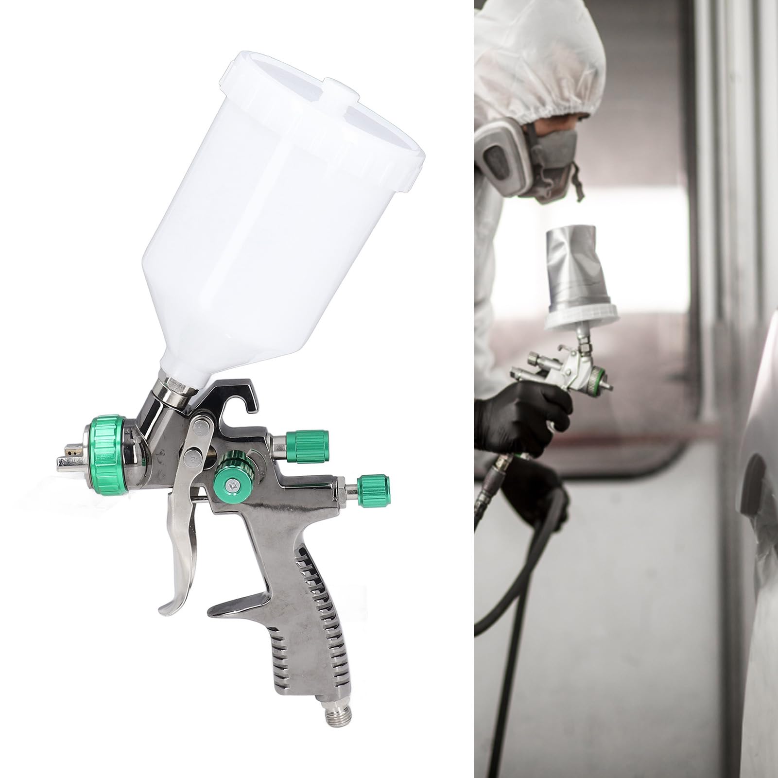 HVLP Luftfarbspritzpistole, 1,3 Mm Düse, Schwerkraftzufuhr,