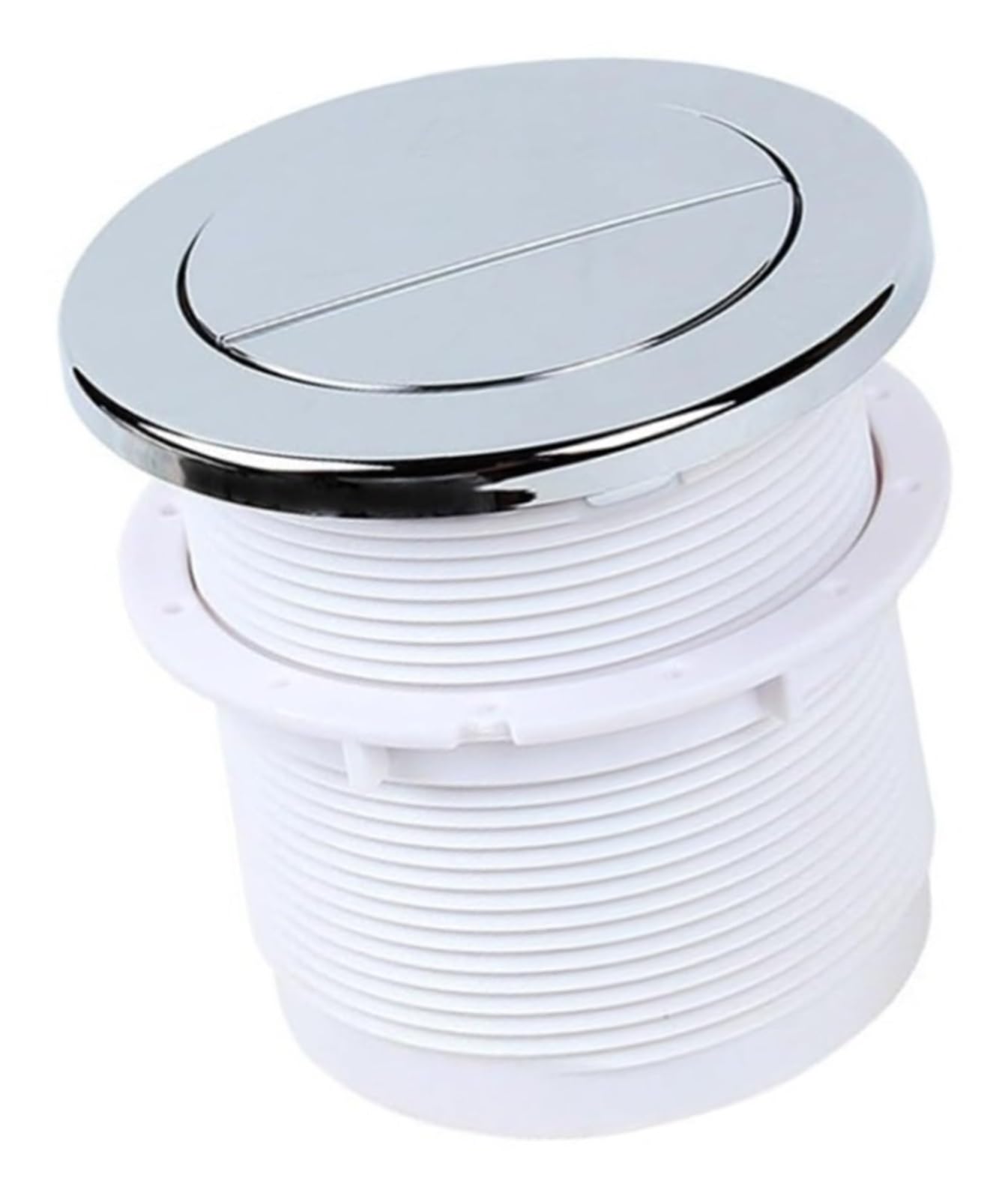 Reemplazo de botón de descarga de inodoro, doble descarga, neumático, tipo aire, pulsador de manguera doble for cisternas de inodoro ocultas(Silver)