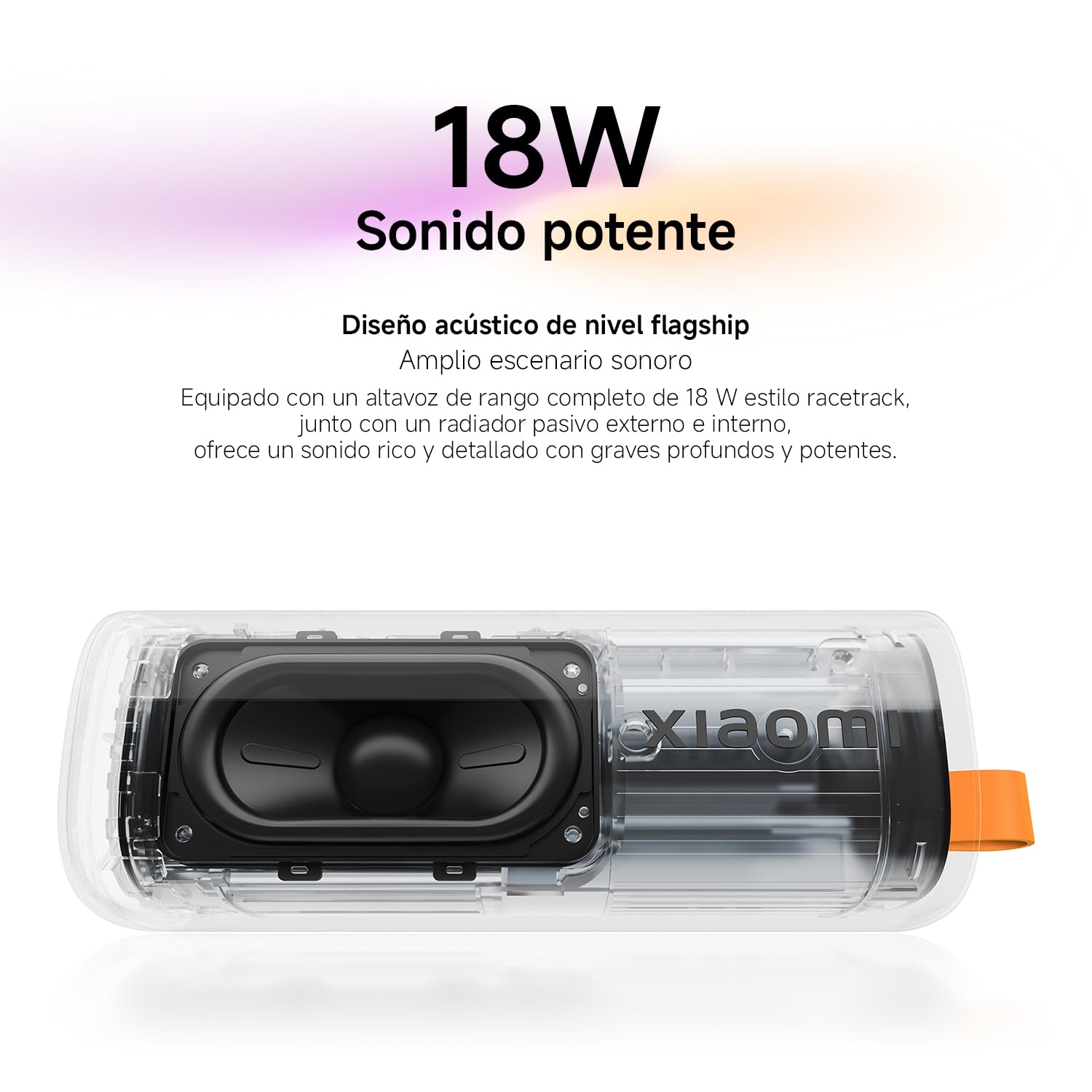 XIAOMI Sound Play Altavoz Bluetooth Portátil 18W, Sonido Inmersivo Potente, Auracast Multi-Speaker, Luz RGB Ambiental, 14 Horas de Batería, IP68 Waterproof, TWS Pairing, Bluetooth 6.0, USB-C, Negro