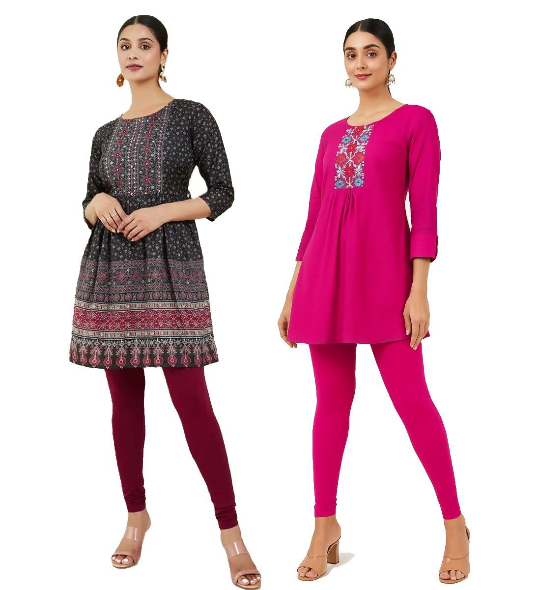 Soft Cotton Churidar Solid Regular Leggings for Womens and Girls- Sizes :- XL, 2XL, 3XL --image-31