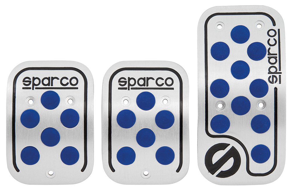 SPARCO Pedal Set Aluminum/Blue For Manual Cars