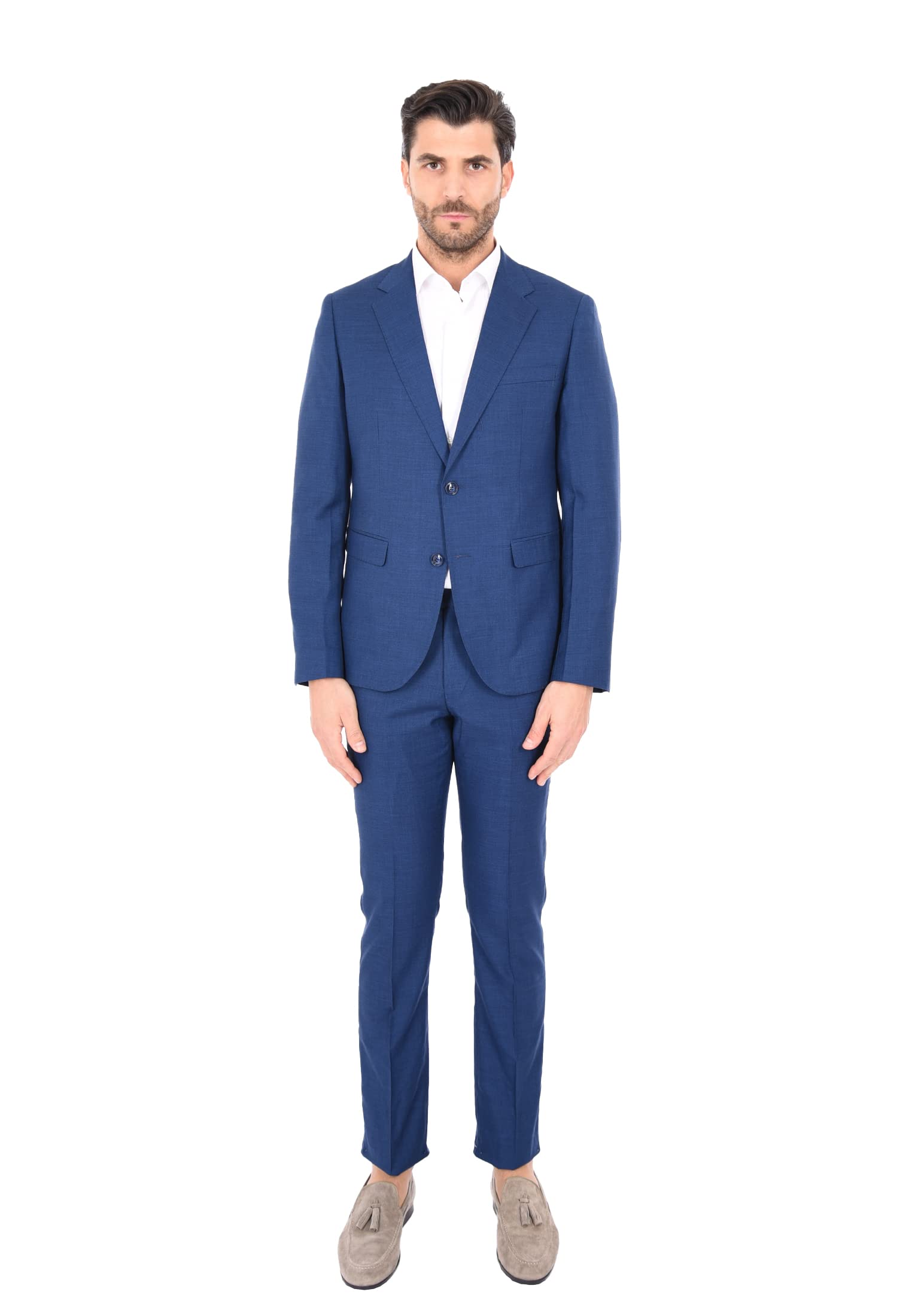 Ciabalù Abito Uomo Elegante Vestito Smoking Sartoriale Cerimonia Slim Fit