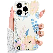 Compatible with iPhone 15 Pro Case Cute Aesthetic Striped Pattern, Shockproof Soft Girly Slim TPU Fashion Protective Phone Cover for Women Girls Blossom