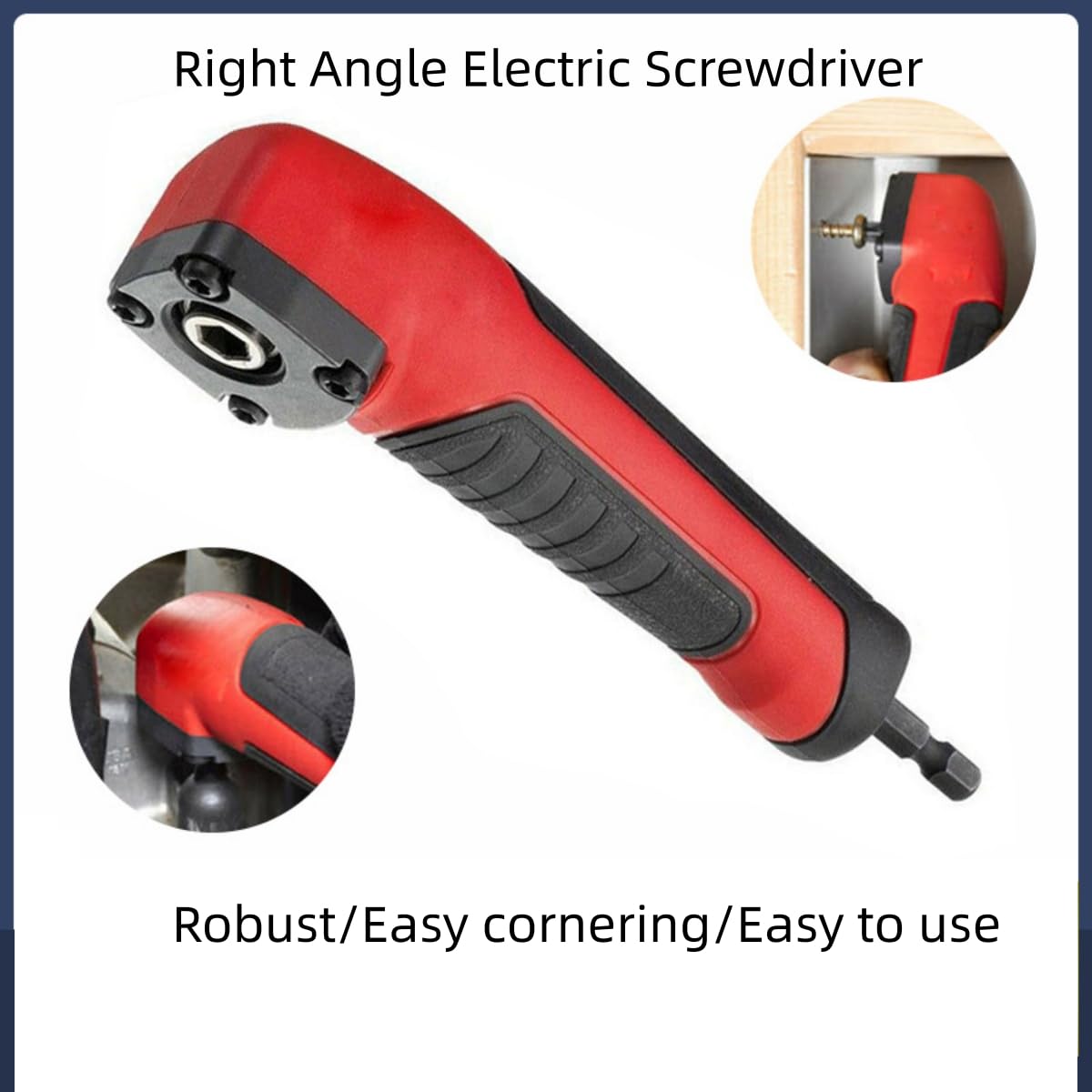 Mini Right Angle Power Screwdriver Right Angle Bit Socket Adapter 1/4In 90 Degree Rotatable Screwdriver Kit Wrench, Practical Small Furniture, Ideal for Use in Tight Spaces or Repairs