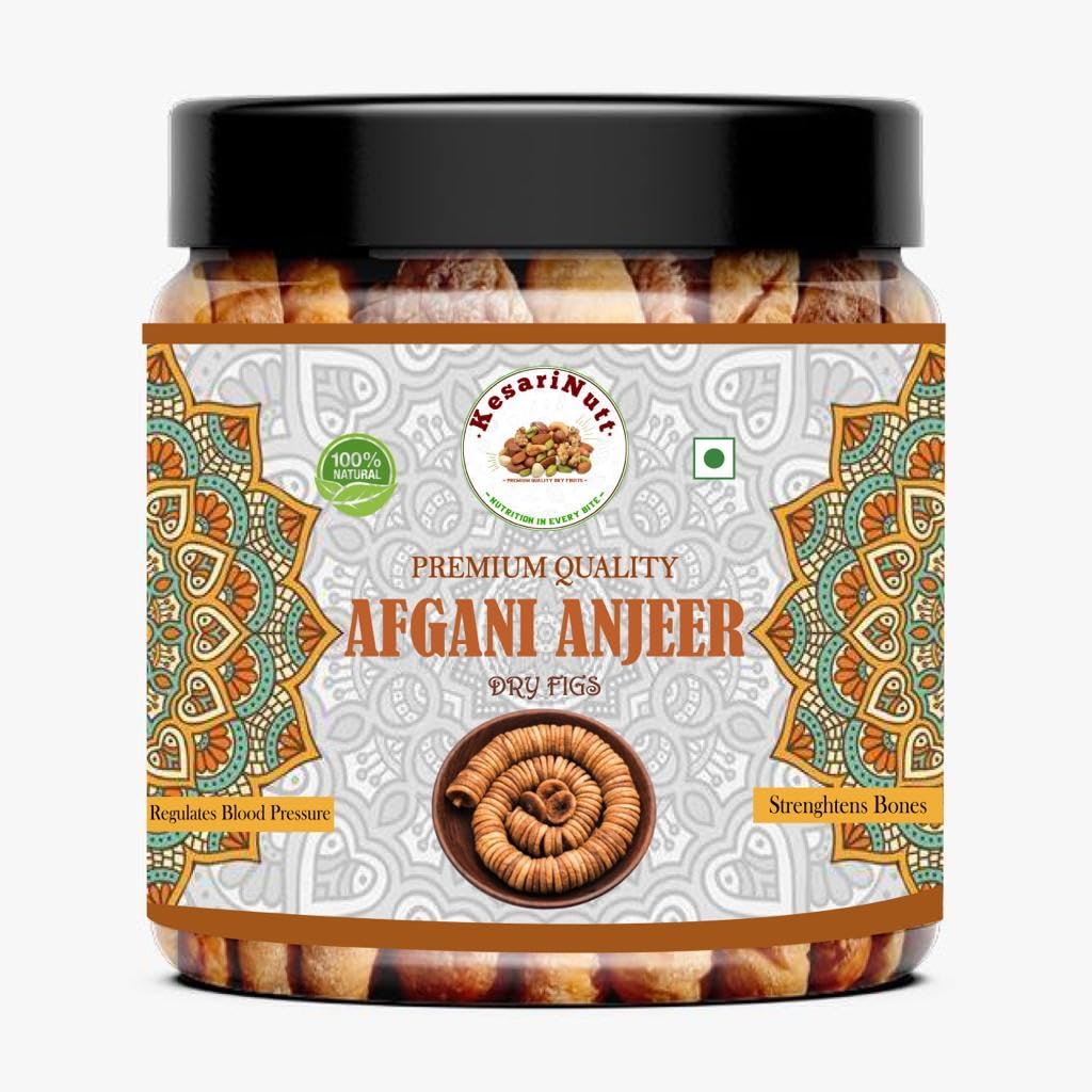 KesariNutt Premium Afghani Anjeer - 500 grams | Dried Figs | Natural, Rich in Iron, Fibre & Vitamins Fig | Afghanistan Anjir Dry Fruit | Jar 41% OFf (B0CKBQTDR7) Amazon Price History, Amazon Price Tracker