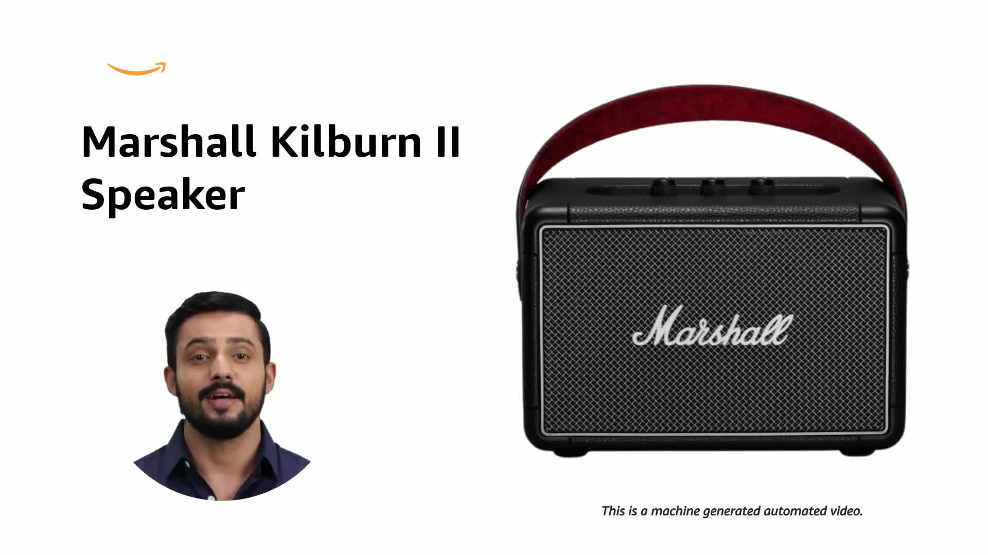 Marshallマーシャル　キルバーン Marshall Kilburn II 36W Bluetooth Portable Speaker - Black