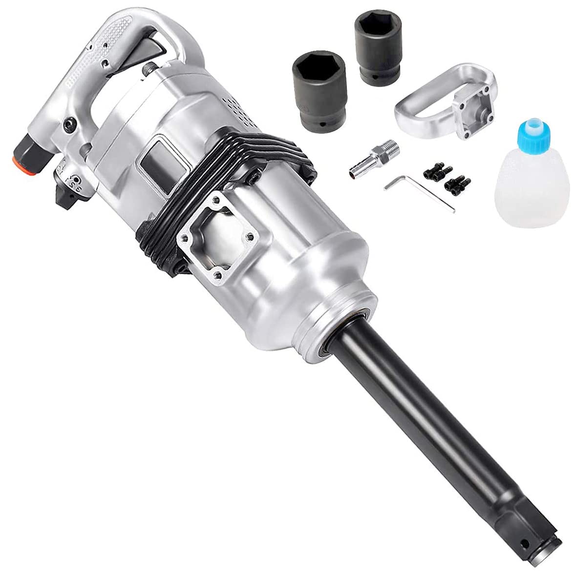 Pistola de Impacto Neumática 2700 NM Afloje / 2180 Nm apriete, 4200RPM, Taladro de Impacto Manual, Ideal para Camiones, tractores, maquinaria industrial, Neumáticos y Equipo Pesado