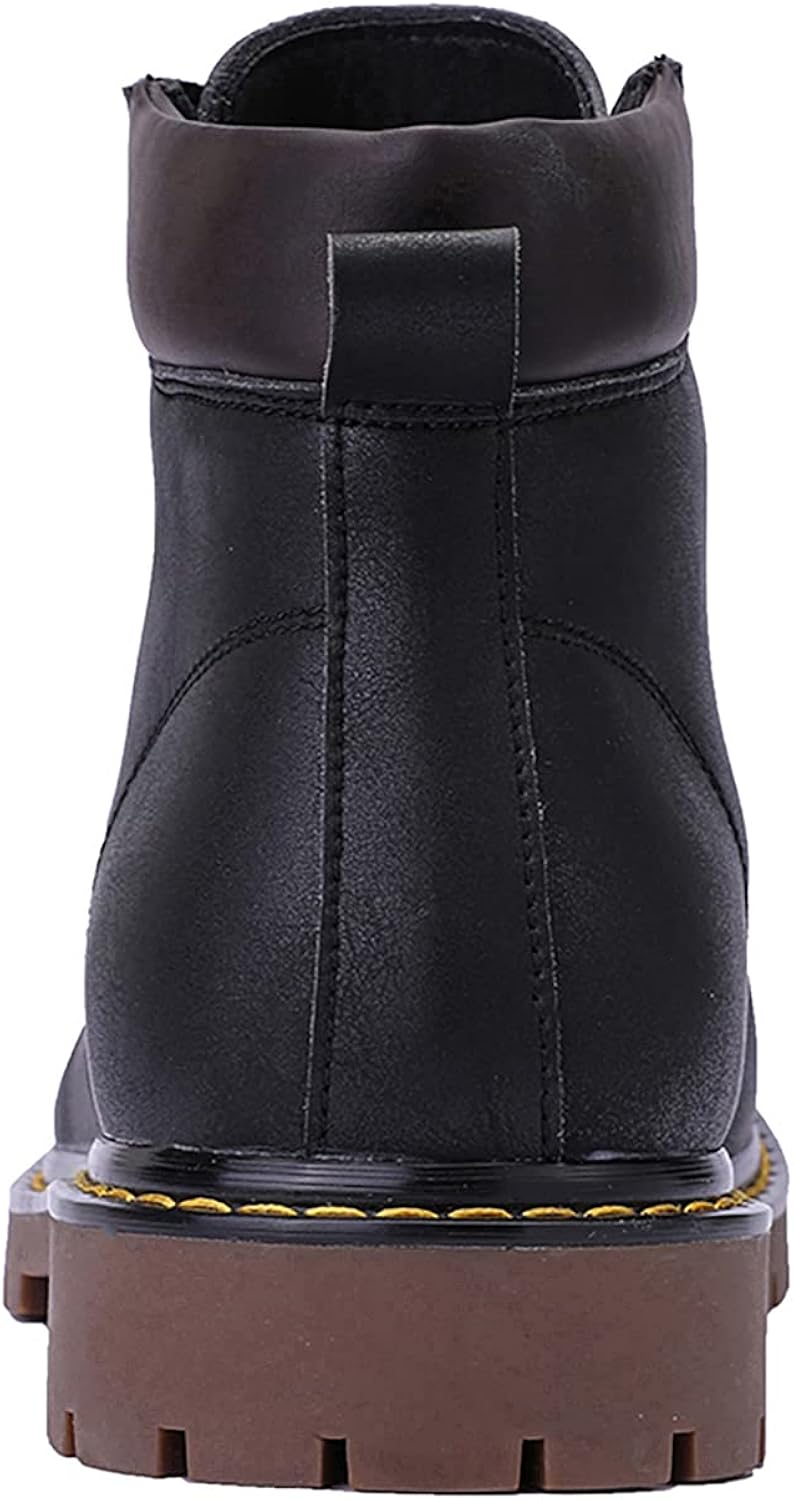 EYUSHIJIA Men's Outdoor Waterproof Snow Boots Hiking Shoes 9 Black-08