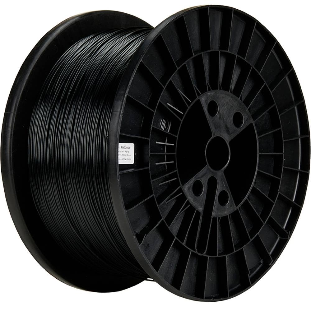 Polymaker 5kg PETG Filament 1.75mm, Strong 3D Printer Filament Black - PolyLite PETG 3D Printing Filament, Cost-Effective Large Roll for Big Projects