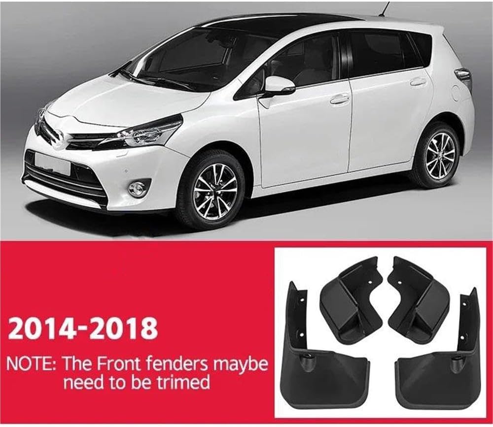 Auto Parts Mud Flaps for Toyota Verso AR20 2009-2018 Splash Guards MudFlaps Front Rear Mudguards Fenders 2010 2011(2014-2018)