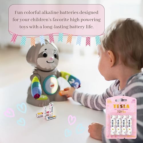 Miniatura 3 de Tesla Pilas alcalinas AA Toys+ Girl Paquete de 4