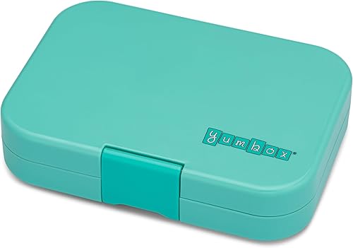 Miniatura 5 de Yumbox Lonchera Bento original a prueba de fugas para niños, 5 compartimentos + cierre fácil de abrir, porciones justas, bandeja ilustrada extraíble