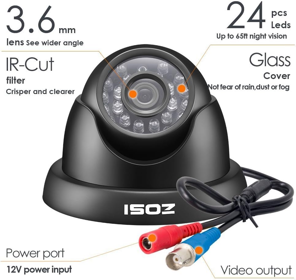 ZOSI Dome Camera Specifications