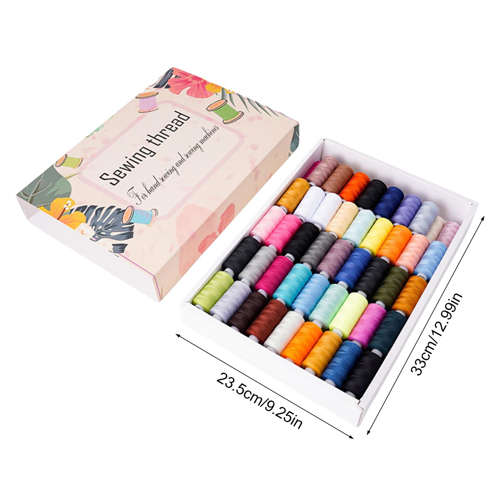 Nähgarn, 88 Spulen Polyester Nähgarn für maschinelles Handnähen, 400 Yards Spule, Polyester Stickerei