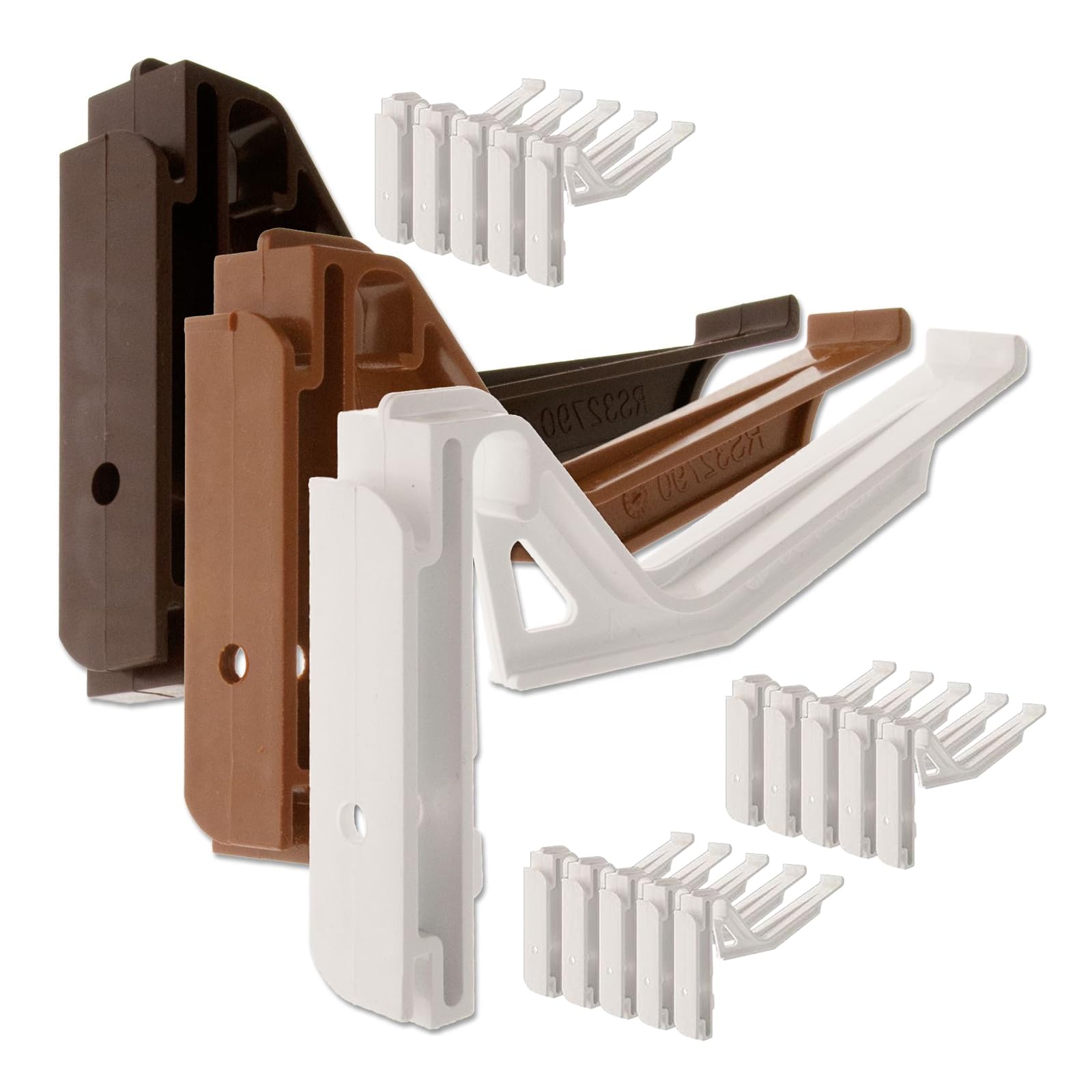 15 x White Wendland RS32790 Conservatory Gutter Brackets, Suitable for conservatories with a wendland roof and Marshal tufflex guttering System. Genuine Manufacturers Brackets - Twist-and-Lock Type.