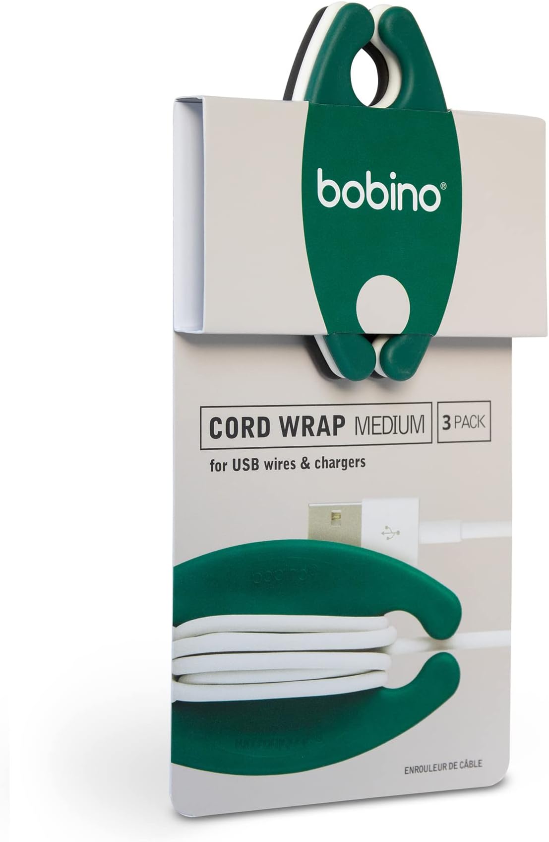 Cord Wrap & Organizer | Desk Cable Management | Medium 3 Pack