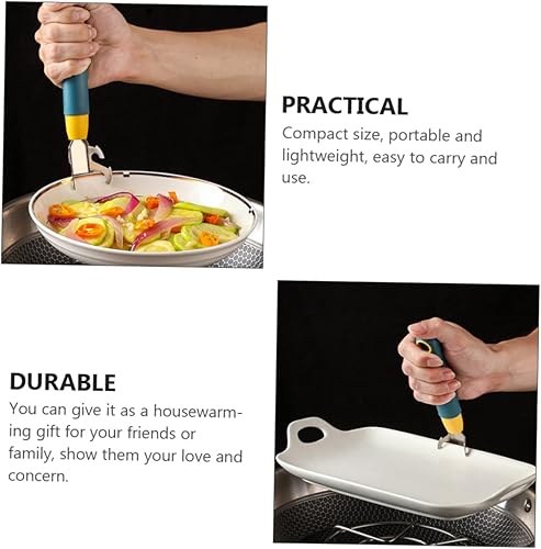 Miniatura 2 de Veemoon 3 unids levantador de bandeja plato caliente plato clip de placa Pinzas Tazón Pinzas Clip de acero inoxidable Abrazaderas de plato de cocina