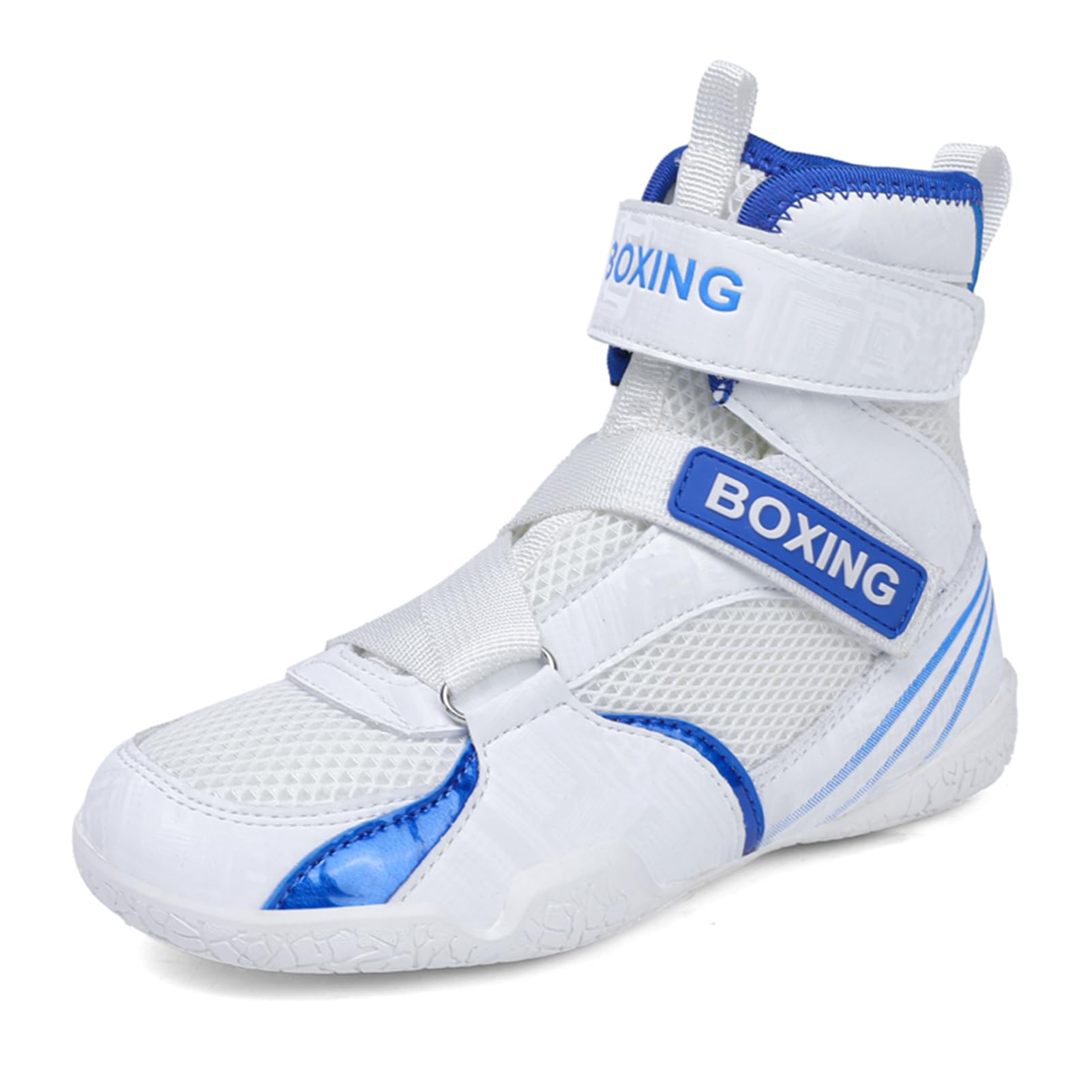 LZQpearl Kinder Boxschuhe, Unisex High-Top Pro Wrestling Stiefel, Muay Thai Kickbox Sparring Boxer Turnschuhe, Kampfsportschuh Für Jungen, Mädchen, Kinder, Jugendliche