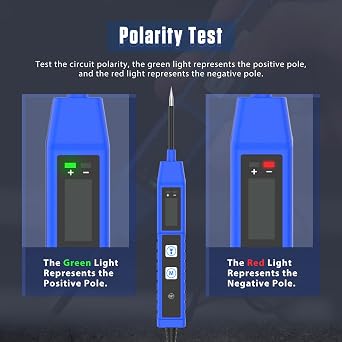 Power Circuit Probe Tester 9V-30V DC,Automotive Electrical Tester with Voltage Continuity Polarity Temperature Test, 1.1m Cable Overload Protection for Car Truck Motorcycle