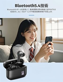 Amazon.co.jp: ワイヤレスイヤホン bluetoothイヤホン AIスマート ENC