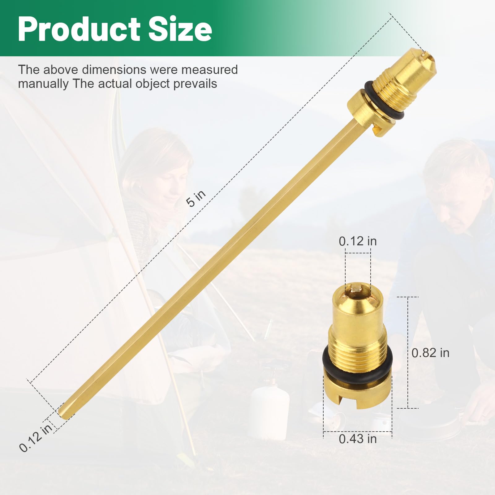 Check Valve and Air Stem Assembly Compatible with Coleman for Fuel/Gas Lantern, Stove and Camping Light, Item Model Number: 200-6381 - 2 Pack