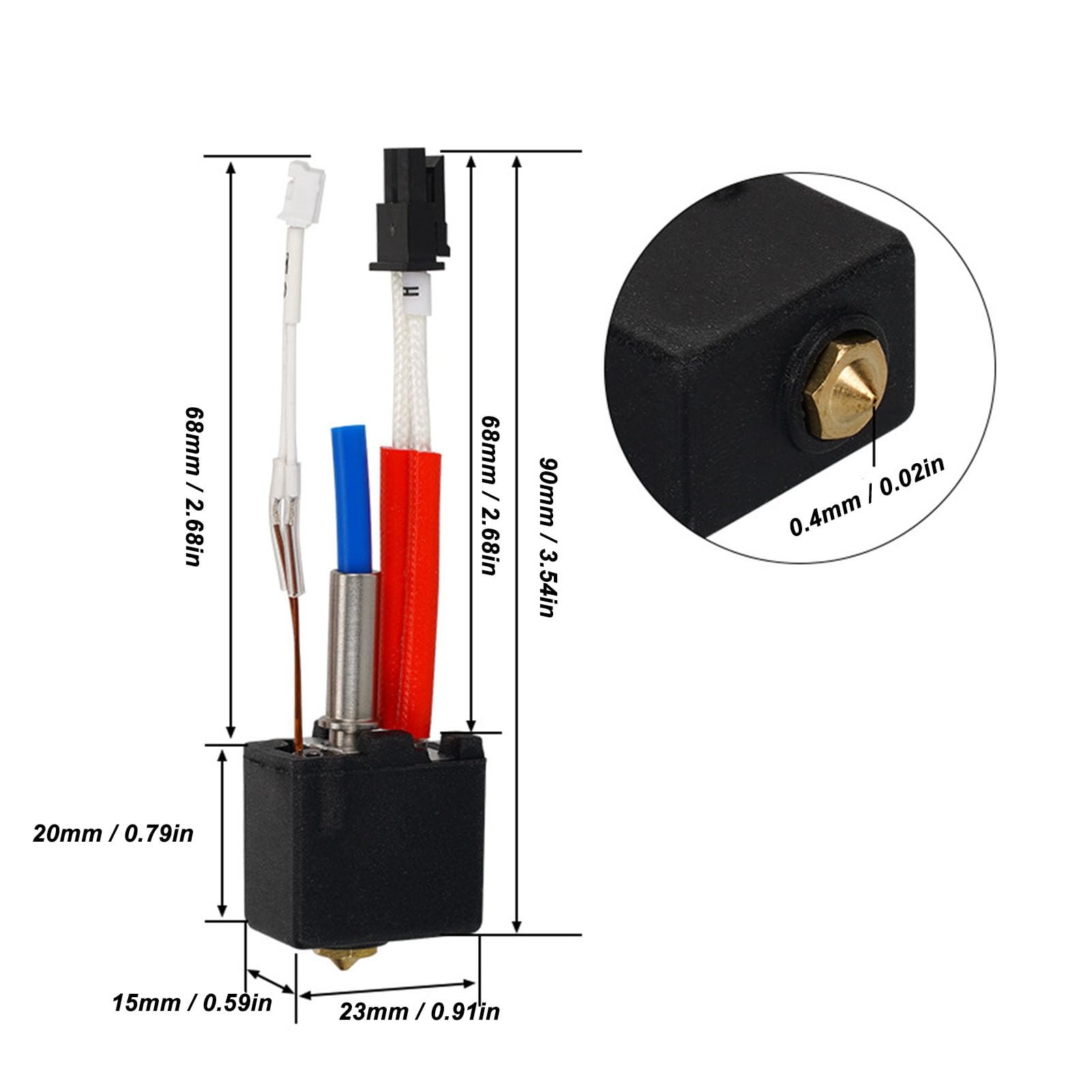 3D Printer Hotend Kit Even Heating Extruder Hotend - View #2
