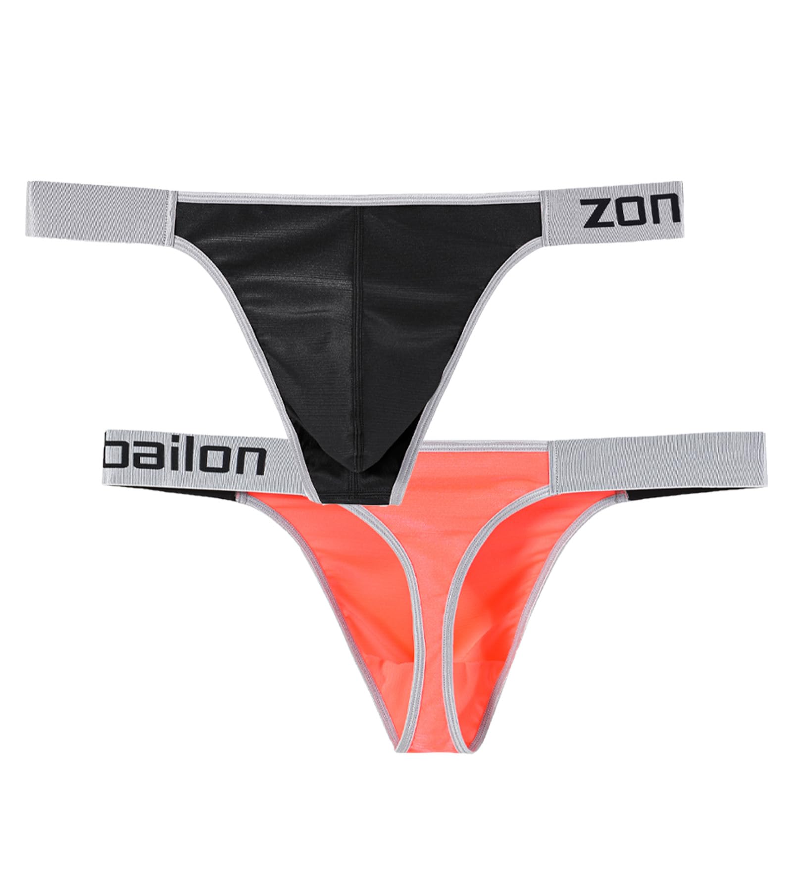 JINSHI Tanga para hombre, sexy, con bolsillos abultados, espalda en T, de seda, talle bajo, ropa interior elástica, tangas