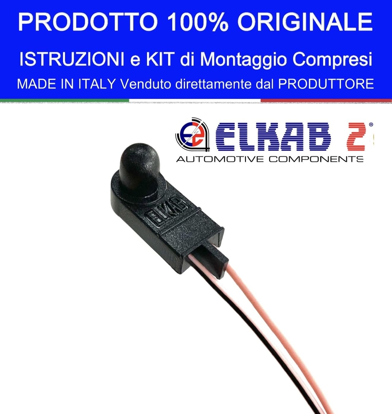 Sensor de temperatura exterior instalable para Fiat Ducato, RAM Promaster, Movano, Jumper, Peugeot Boxer, Original Elkab 2 Sonda Espejo Clima Exterior Aire Ambiente