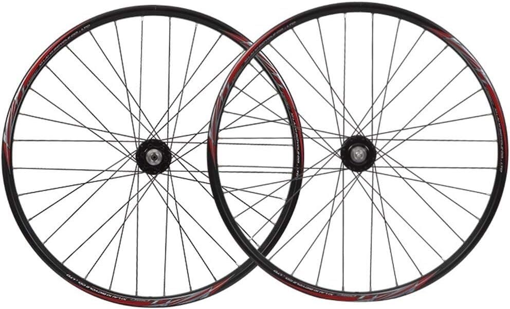 Roues de vélo 26 pouces pour remplacer des jantes voilées avec moyeux de frein à disque noirs