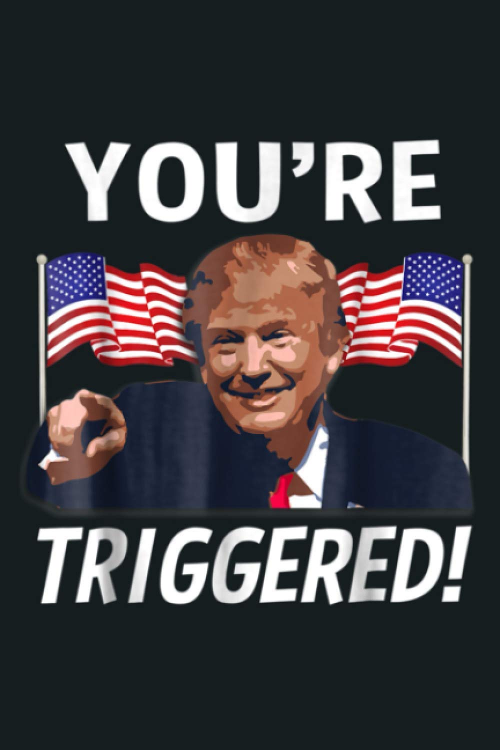 You Re Triggered Donald Trump Meme Safe Space Flag: Notebook Planner - 6x9 inch Daily Planner Journal, To Do List Notebook, Daily Organizer, 114 Pages