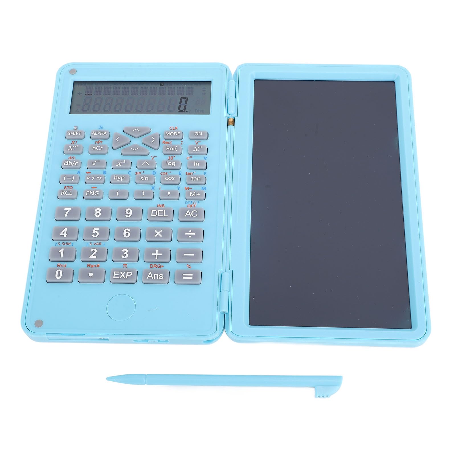 Scientific Calculator with 6 Inch LCD Writing Tablet, 2 Line Display Supports 12 Digits Calculations and 10 Data Outputs Foldable Calculator for Home School Business (#3)